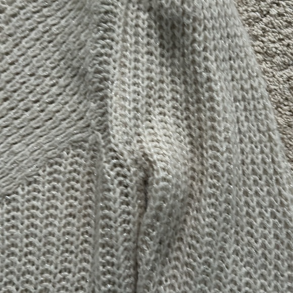 Sparkly Off-white Spring Sweater - Picture 3 of 7